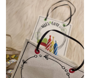 ADVENTSKALENDER 21. Dezember - Stickserie - ITH Kerzenteppich Tasche